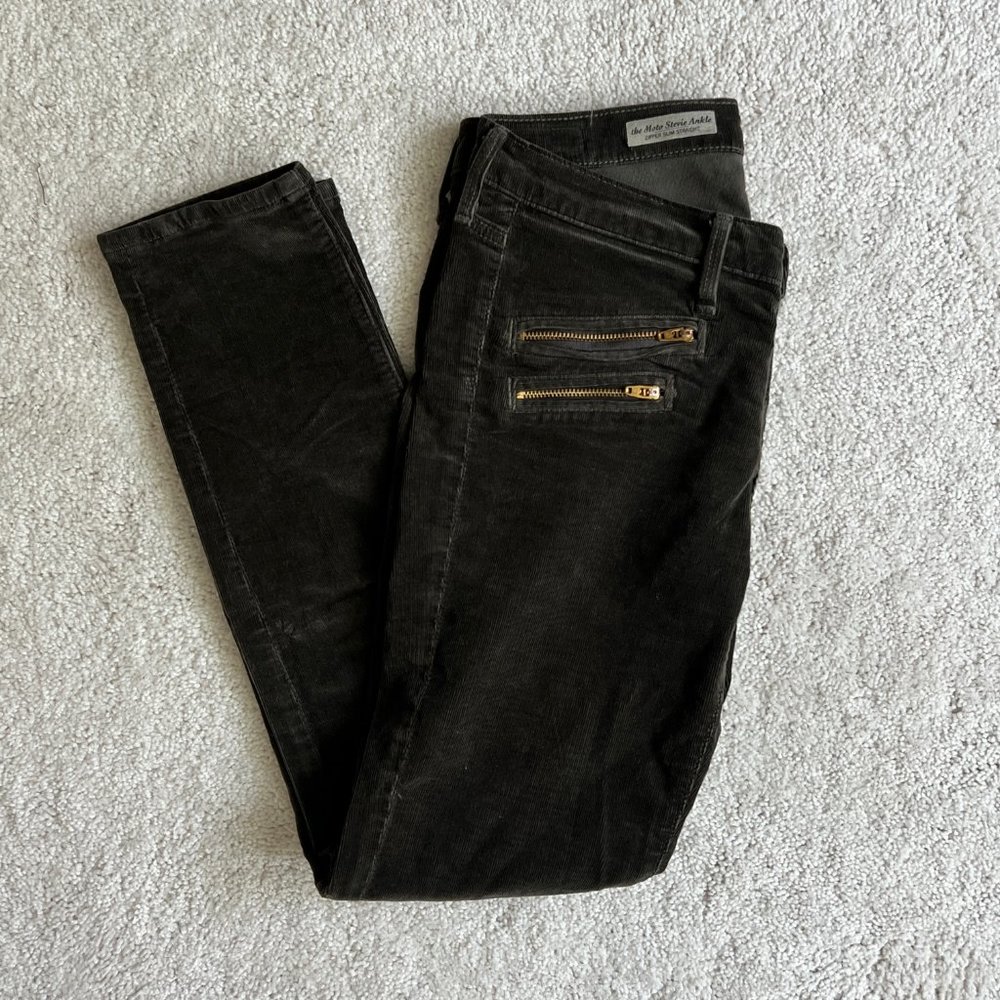 AG Adriano Goldschmied The Moto Stevie Ankle Zipper Slim Straight Corduroy - Picture 4 of 8